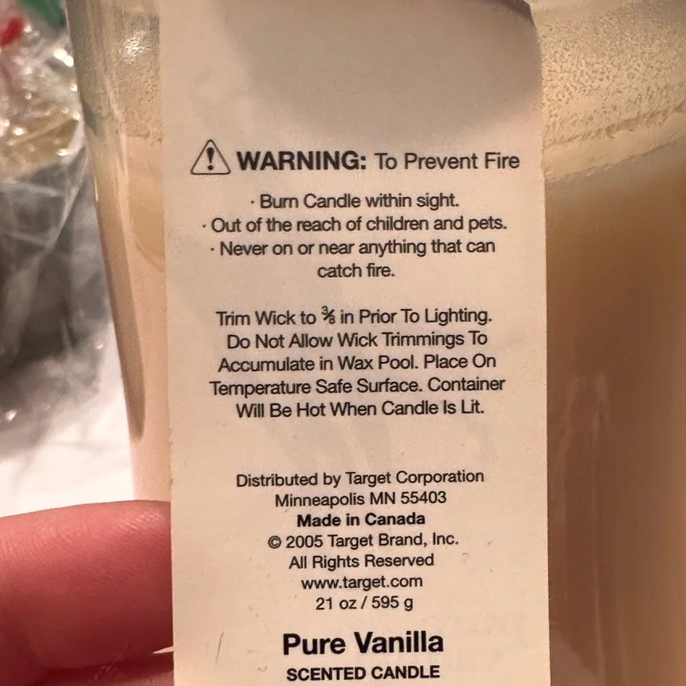 Target Pure Vanilla Scented Candle| 21 oz